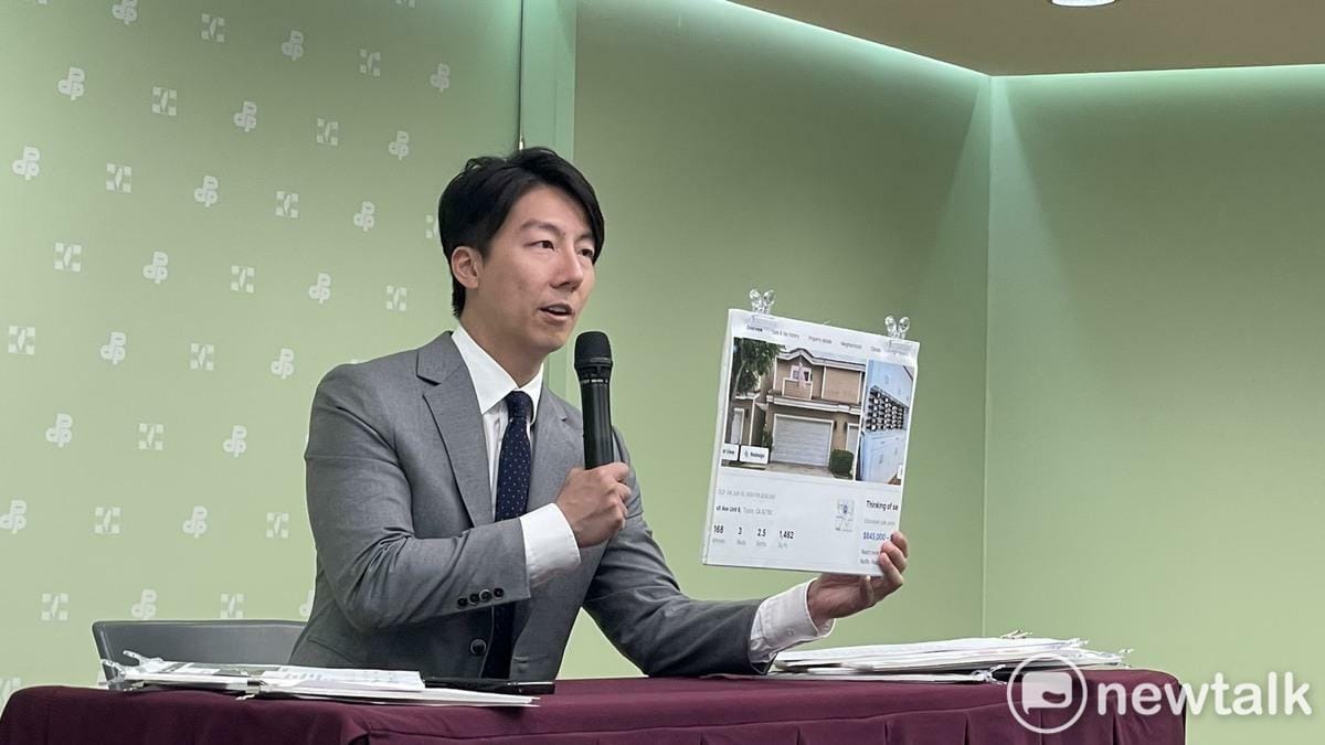 吳崢質疑，張智倫是否還有隱藏在水面下的資產未向選民如實申報。 圖：高逸帆／攝