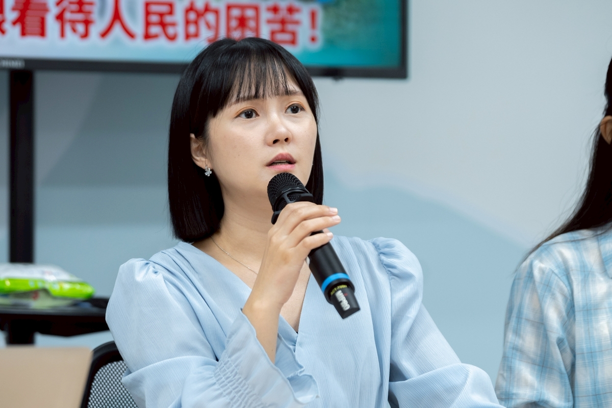 民眾黨發言人吳怡萱。 圖：民眾黨 / 提供