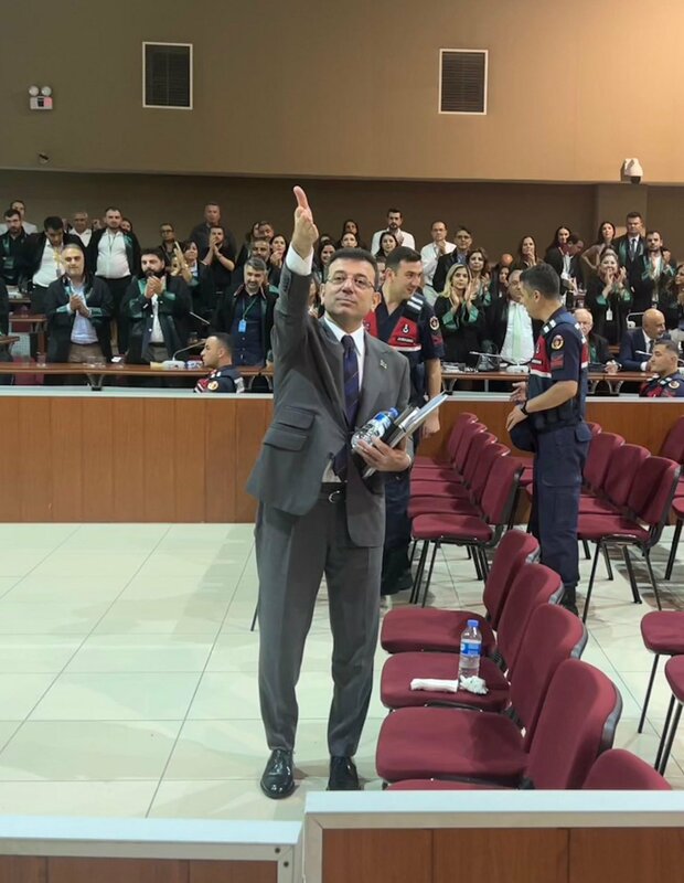 伊斯坦堡市長伊瑪姆奧盧（Ekrem Imamoglu）。 圖：翻攝自 X   Şani Berivan CEYLAN