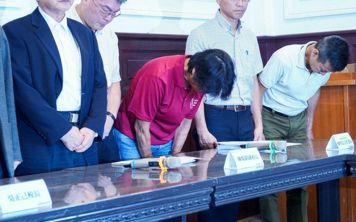 台師大道歉記者會卻擋學生入場 石明謹列10點懶人包開酸：都是為了學生好
