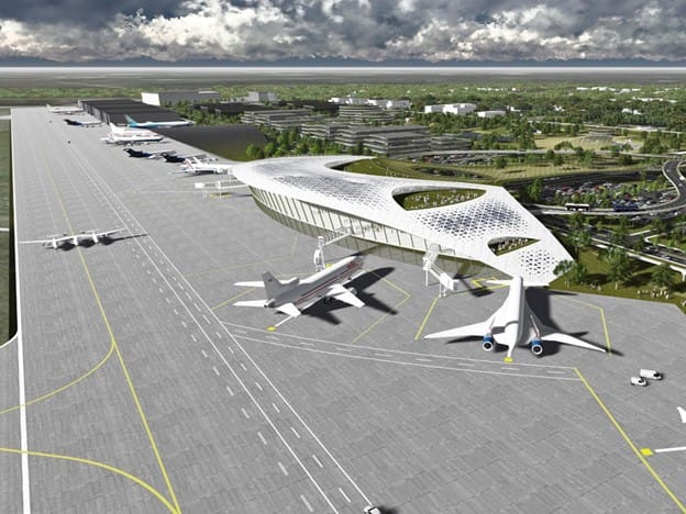 AIT證實：美台洽談合作太空港。 圖：翻攝自Houston Airport System