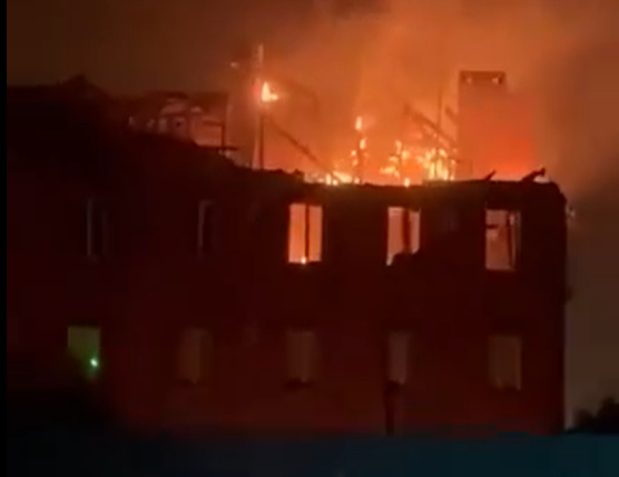 烏克蘭無人機夜襲俄國羅斯托夫州兩處鐵路樞紐。 圖：擷取自網路影片