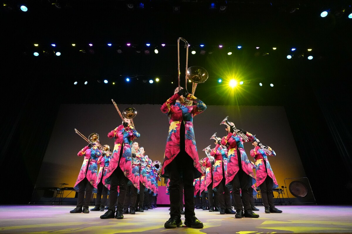 熊本玉名高校吹奏樂部壓軸演出。 圖：高雄市教育局/提供
