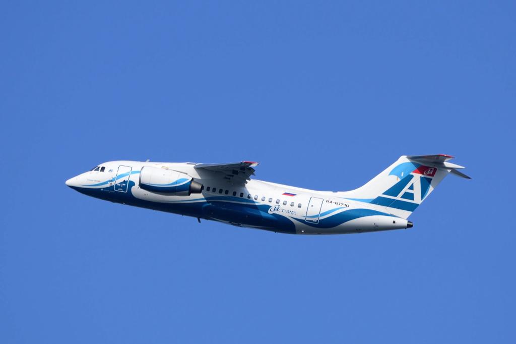 俄羅斯安加拉航空一架服役近50年的安-24客機在飛往騰達時失事。 圖：翻攝自 X