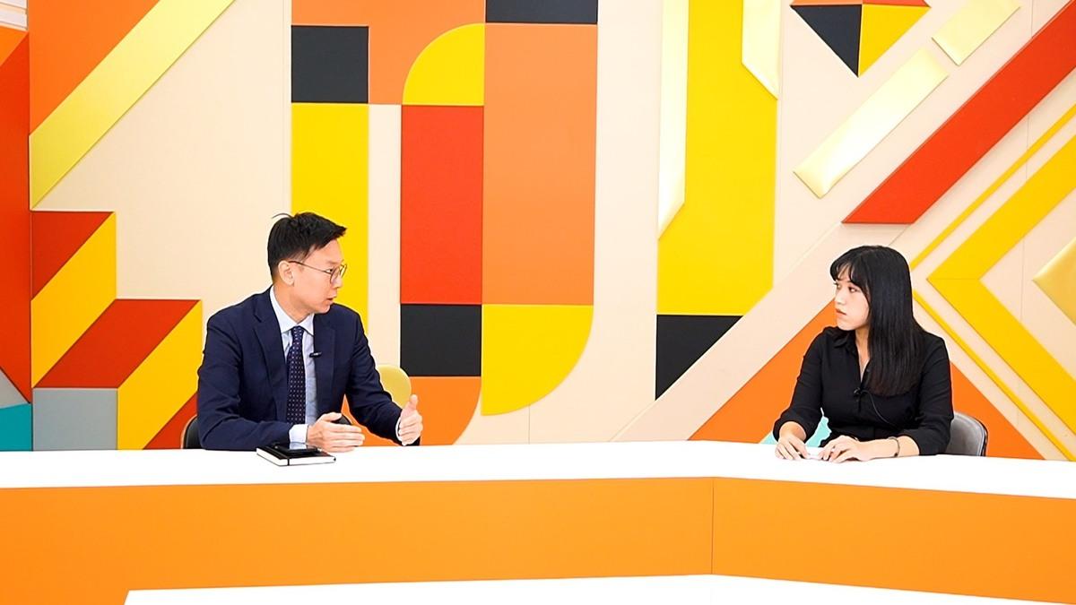 林飛帆說，中國就是台灣國安最大挑戰 圖：自由時報提供