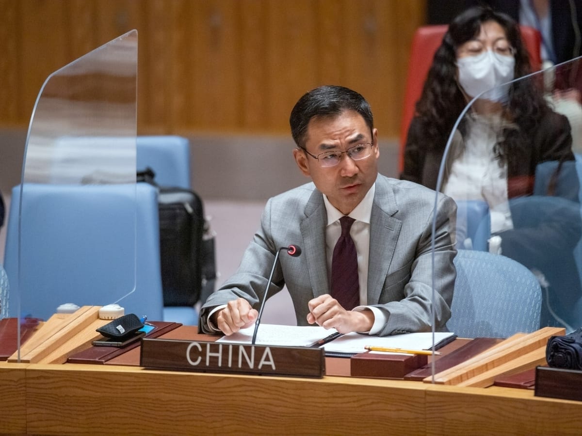 中國常駐聯合國代表團副代表耿爽。 圖：中國常駐聯合國代表團副代表耿爽/新華社(資料照片)