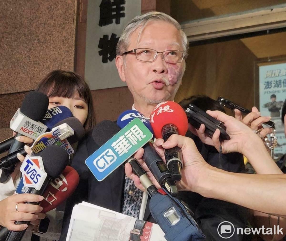 民進黨廉政會主委邱駿彥說，廉政會要查證林岱樺雇用的助理是人頭還是真的。 圖：高逸帆／攝