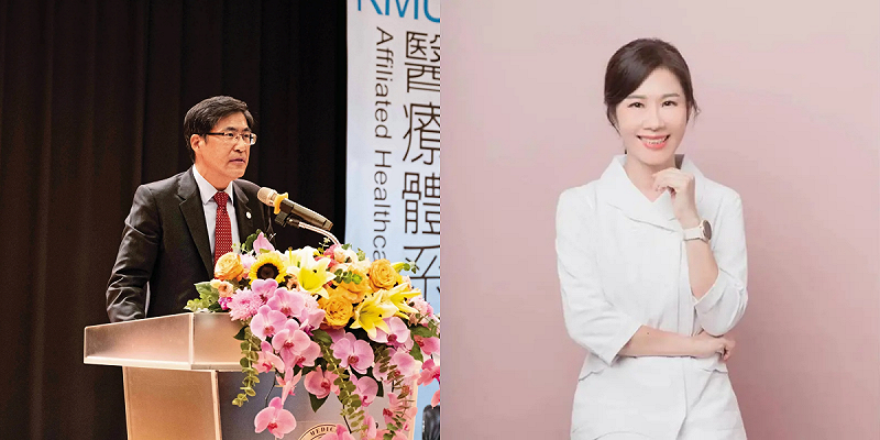 高雄醫學大學董事長陳建志與小港醫院副院長馮明珠爆不倫戀，元配發出聲明捍衛醫療倫理。 圖：取自高醫大臉書、小港醫院臉書