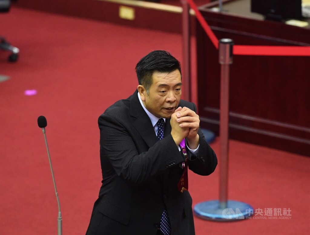 國民黨籍台北市議會副議長葉林傳。（中央社檔案照片）