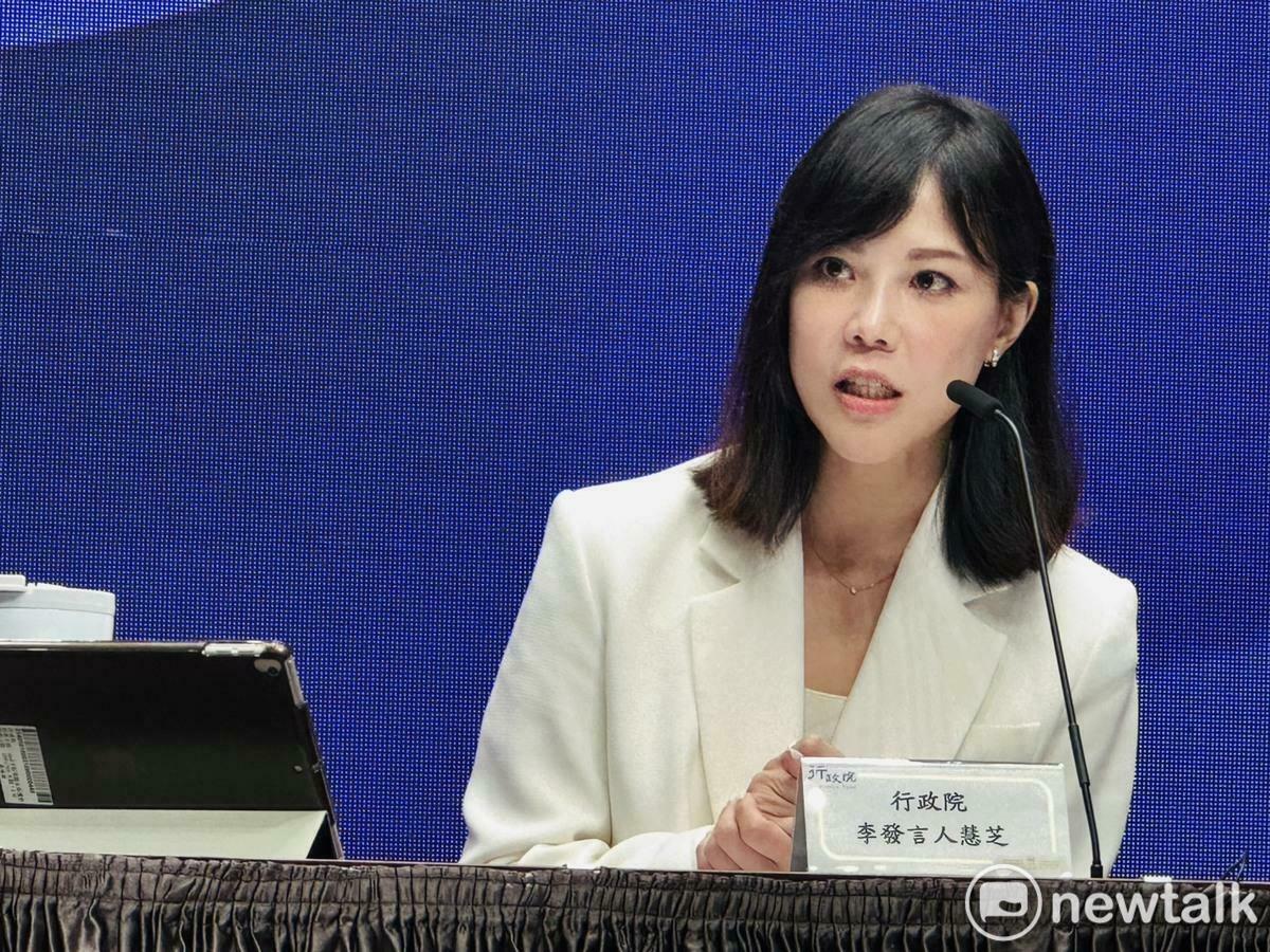 行政院發言人李慧芝李慧芝今（31）日表示，根據行政院災害防救辦公室的紀錄，過去從來沒有為了颱風風災設置中央層級的前進指揮所，張啓楷對於基礎事實的認知恐有誤解。 圖：謝莉慧/攝