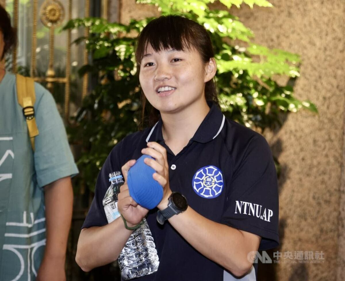 台師大女足抽血案受害學生簡奇陞。（中央社檔案照片）