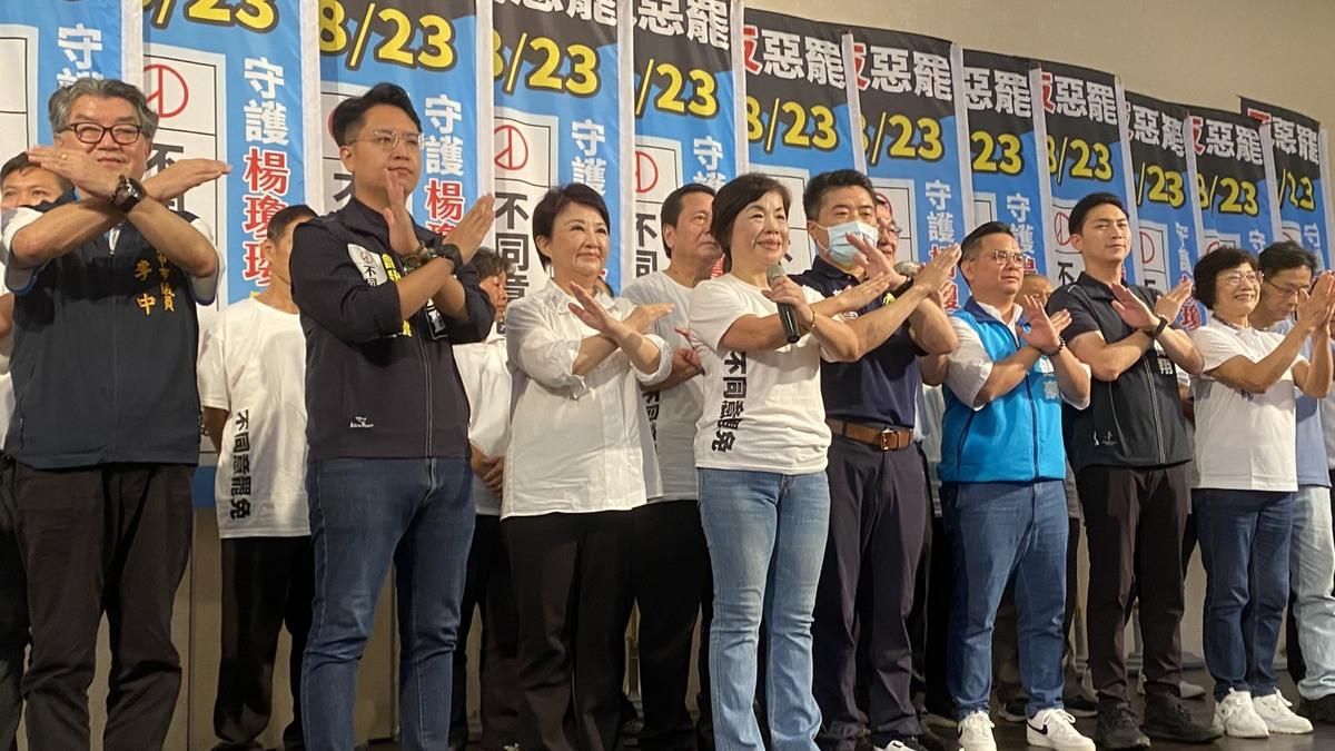 台中市長盧秀燕領軍反惡罷。 圖：楊瓊瓔服務處/提供