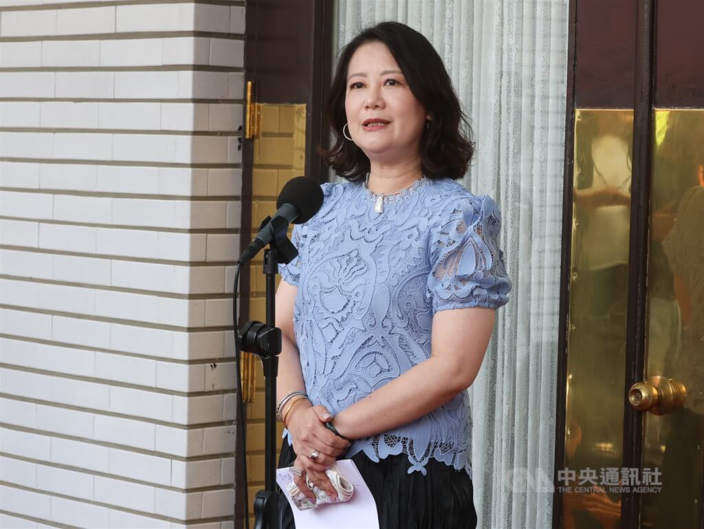民進黨立法院黨團幹事長吳思瑤。 圖:中央社提供