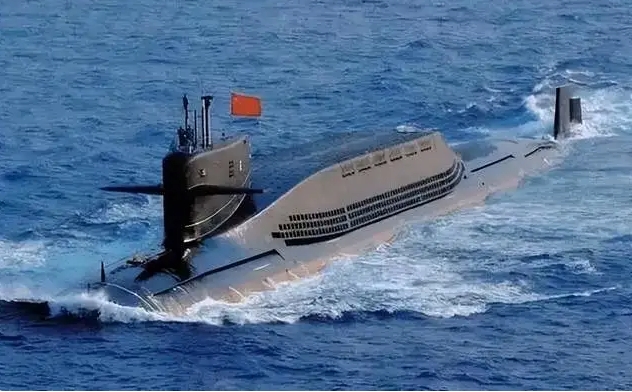 解放軍核潛艇稱突破島鏈封鎖。 圖 : 翻攝自空天力量
