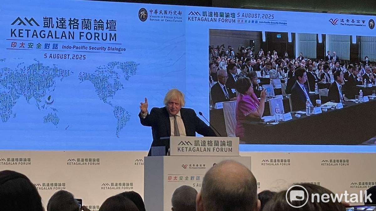 強生喊話民主國家與台灣站在一起。 圖：高逸帆／攝