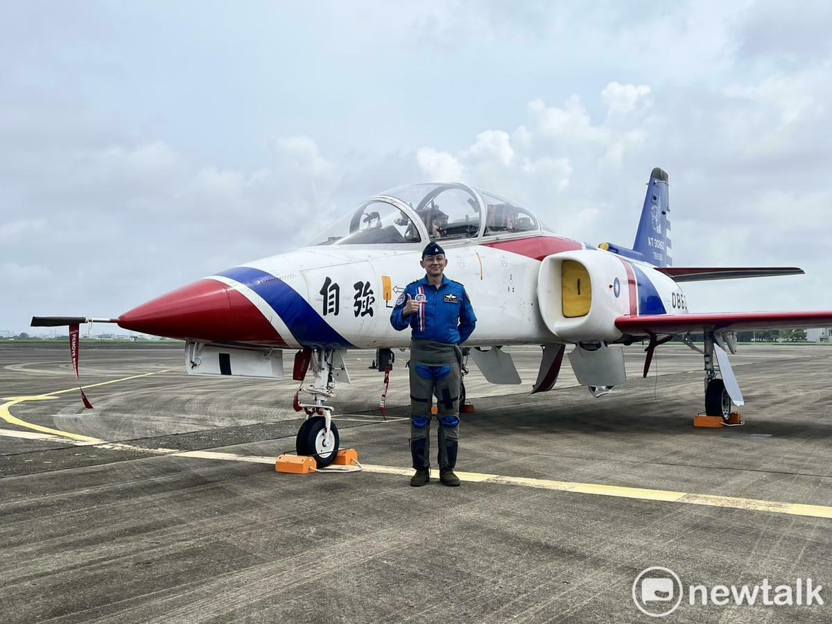 原任雷虎領隊、飛行訓練指揮部部隊換訓組上校組長劉世鈞。 圖：金大鈞/攝