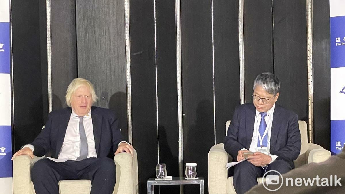 強生說，台灣人民想要維持現狀。 圖：高逸帆／攝