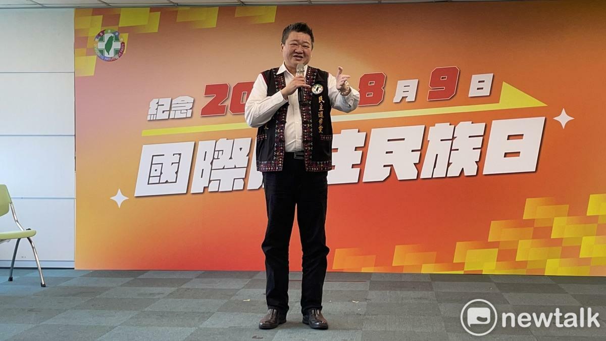 何博文說，民進黨會組成「823DPP應援陸戰隊」，激起更多民眾共鳴。 圖：高逸帆／攝