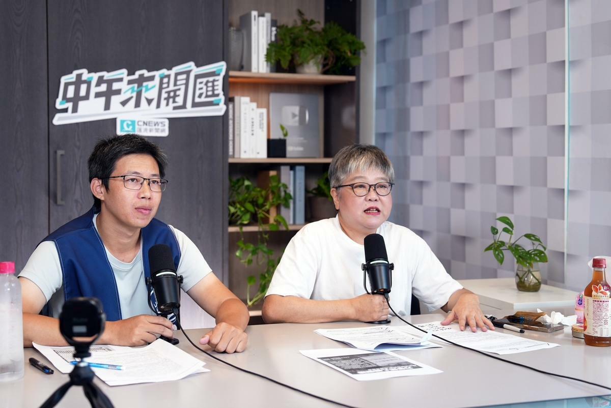 消防員工作權益促進會理事陳弘樺今（6）日接受主持人黃光芹《CNEWS匯流新聞網》政論live直播節目《中午來開匯》專訪。 圖：《CNEWS匯流新聞網》提供