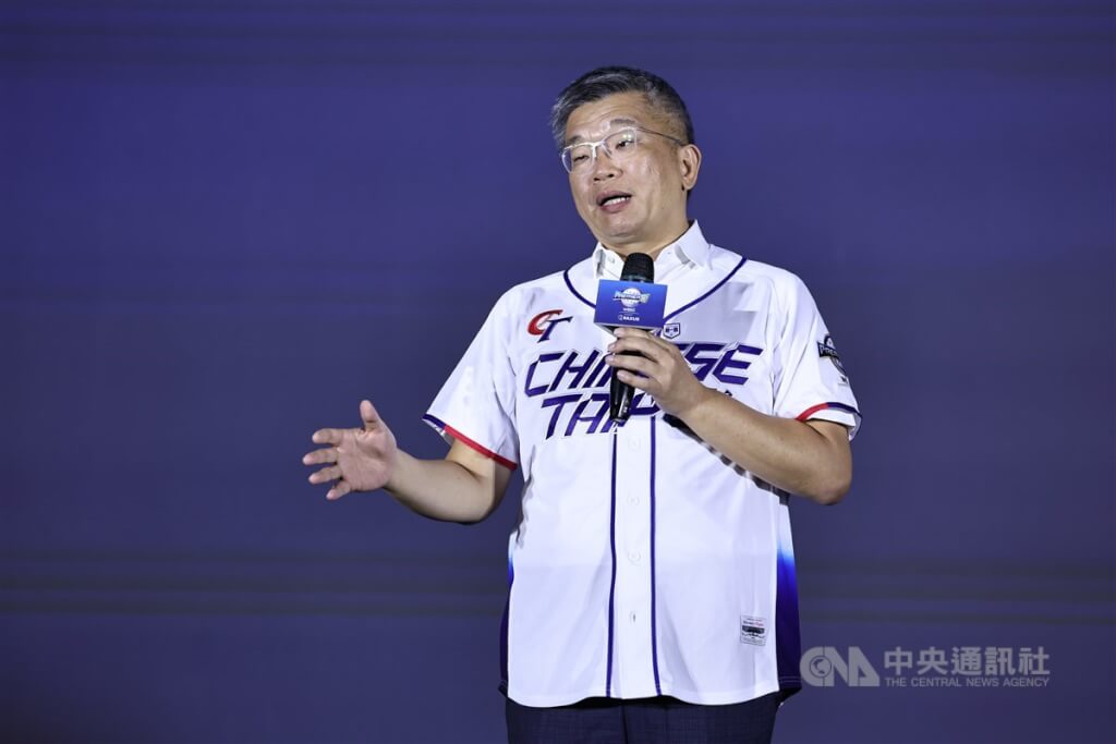 中華職棒會長蔡其昌。（中央社檔案照片）
