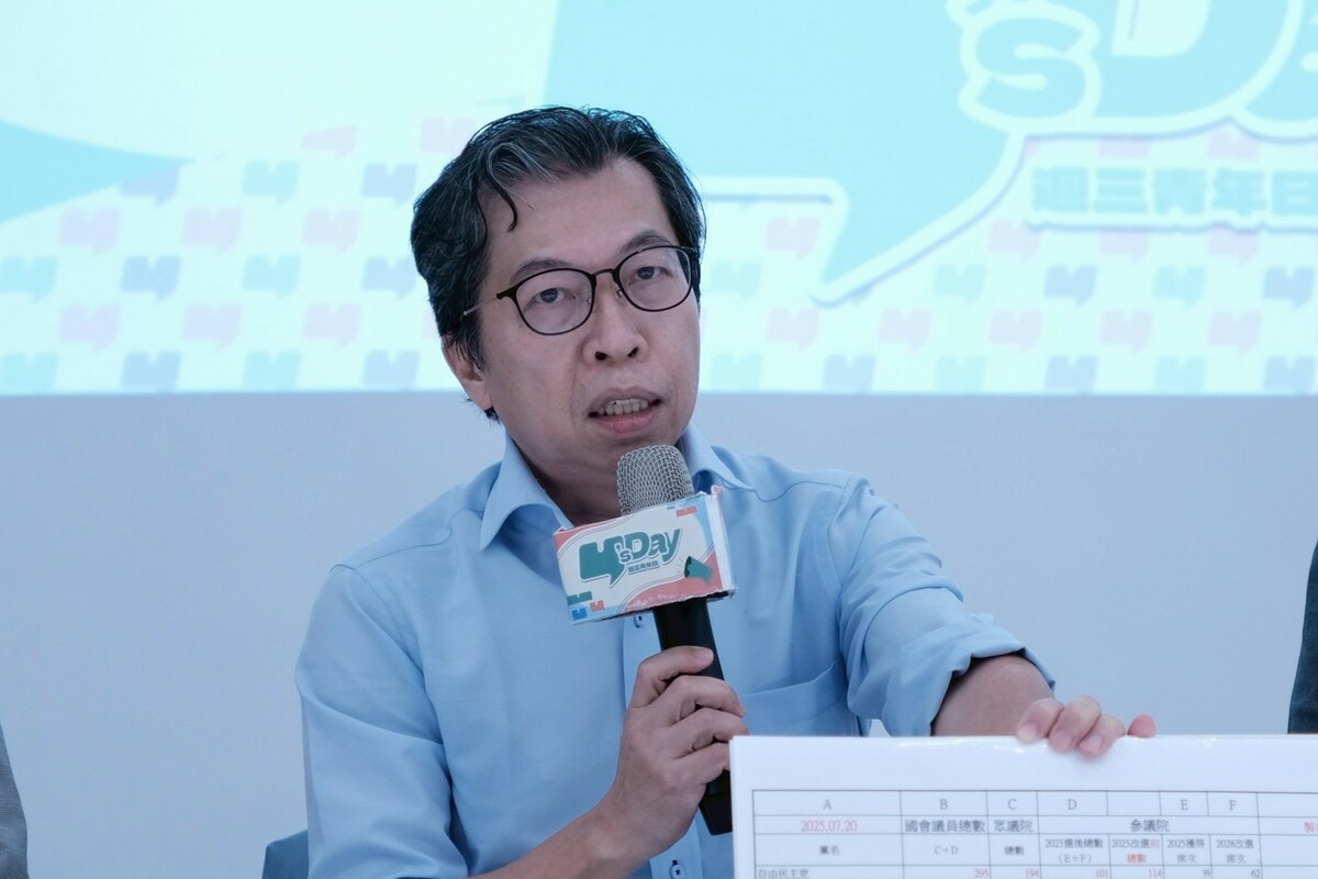 台灣國家政策研究協會秘書長謝文生。 圖：Y’s Day「週三青年日」提供