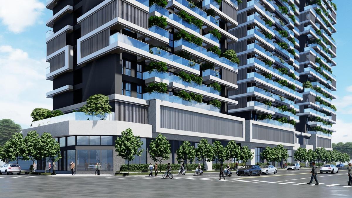 三多路打造林蔭大道，提供學童至五權國小安全之通學路徑。 圖：高雄市捷運局/提供