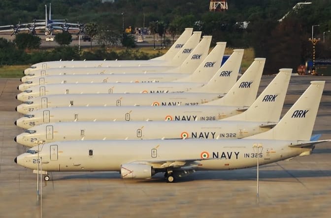 印度P-8I波塞頓反潛機隊。 圖 : 翻攝自X