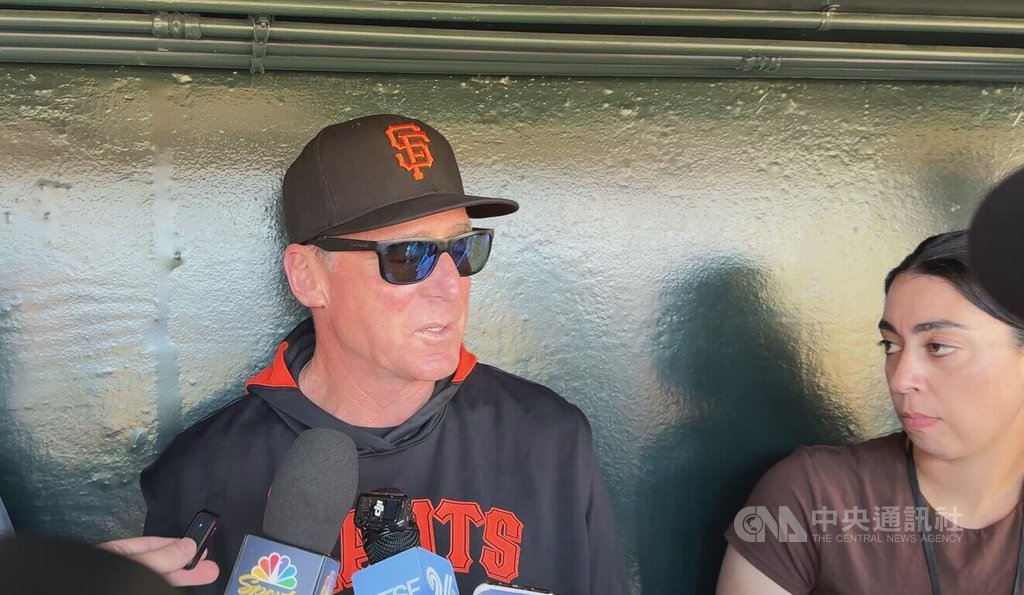 美國職棒大聯盟MLB舊金山巨人今天主場迎戰華盛頓國民，總教練梅爾文（Bob Melvin ）賽前受訪。中央社記者張欣瑜舊金山攝 114年8月9日