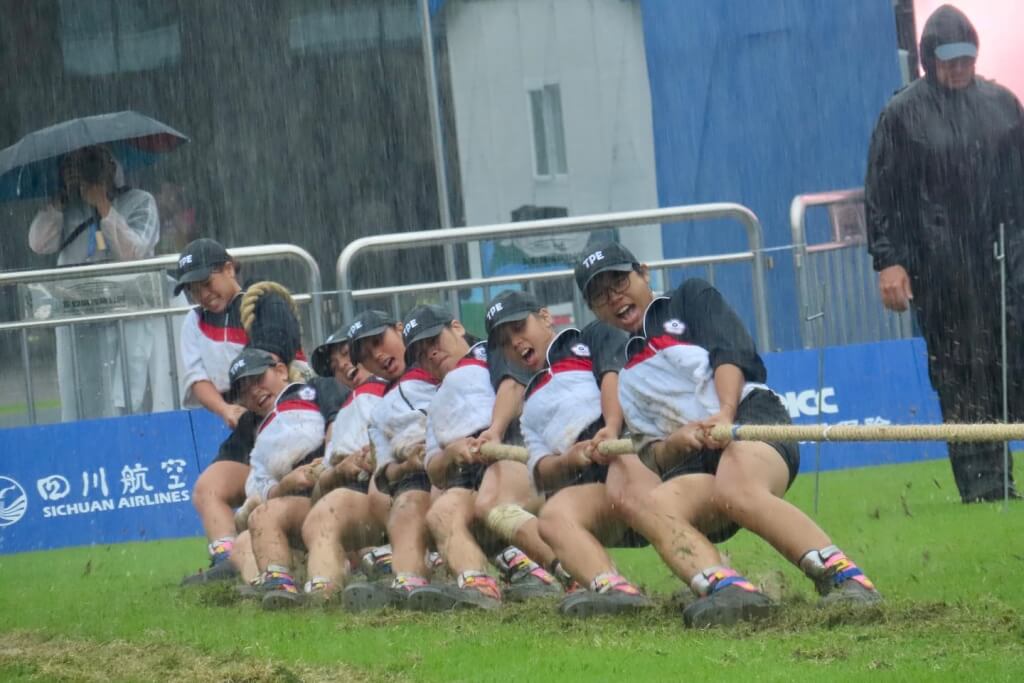 2025年世界運動會500公斤組金牌戰10日舉行，台灣女子拔河隊擊敗瑞士完成6連霸。（圖取自facebook.com/CTTWA）