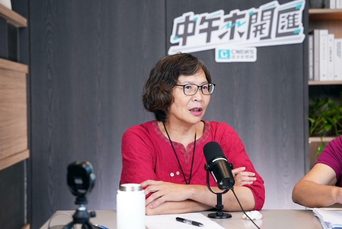 民眾黨前立委蔡壁如，今（12）日接受主持人黃光芹《CNEWS匯流新聞網》政論live直播節目《中午來開匯》專訪。 圖：CNEWS匯流新聞網提供