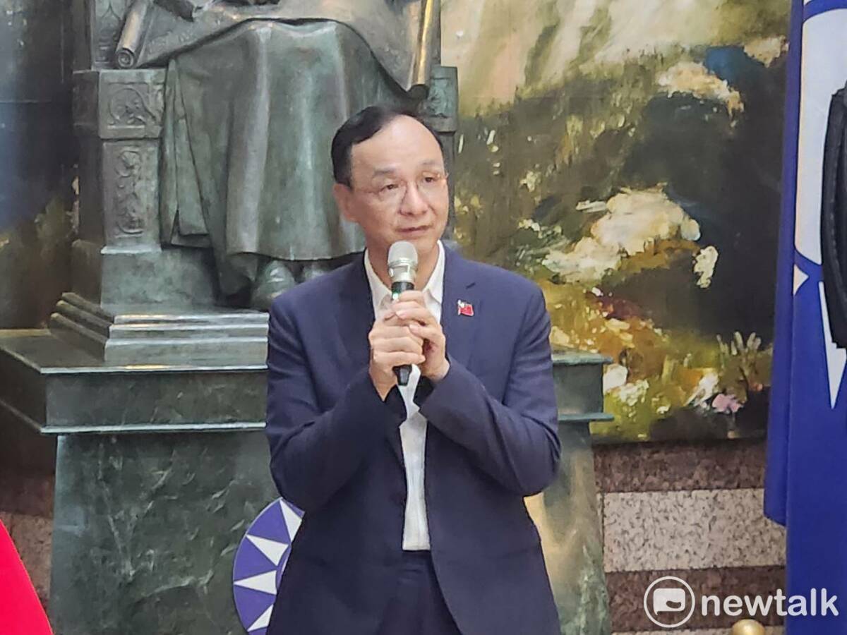 國民黨主席朱立倫。 圖：黃建豪/攝