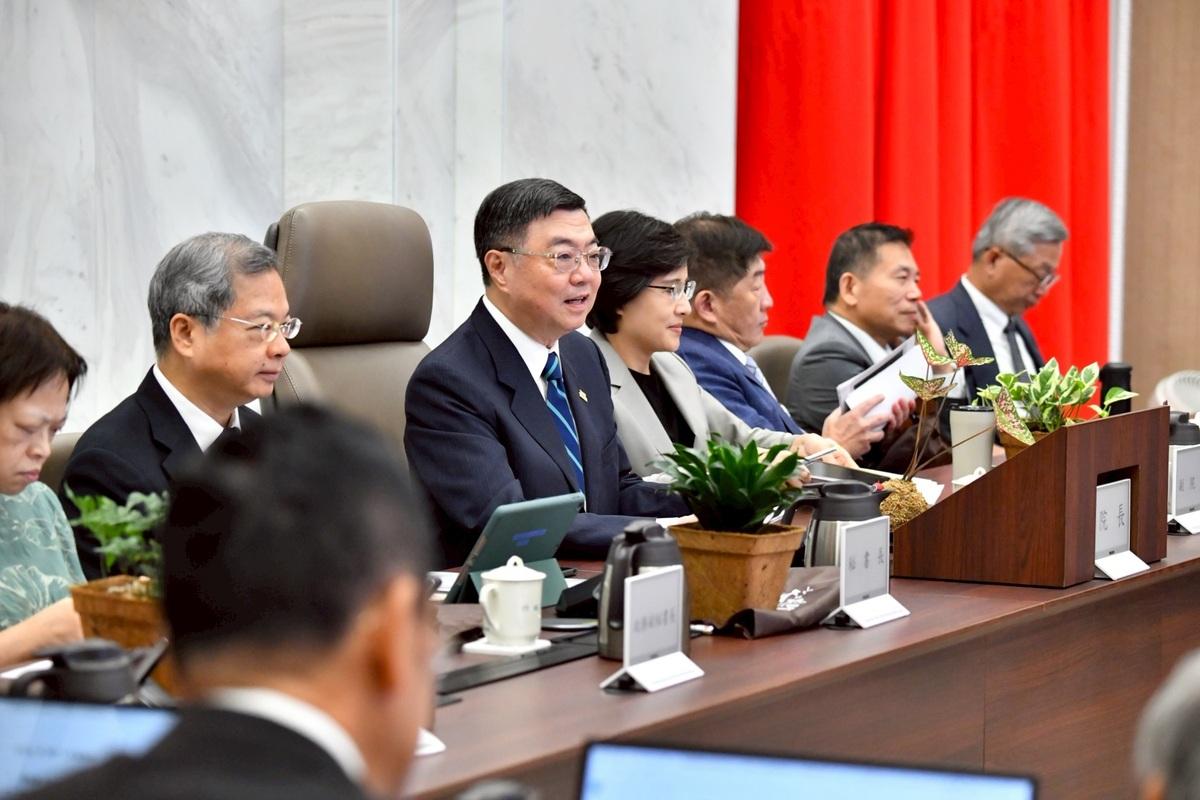 每周四例行的行政院會今（14）天舉行，由卓榮泰院長主持。 圖：行政院提供