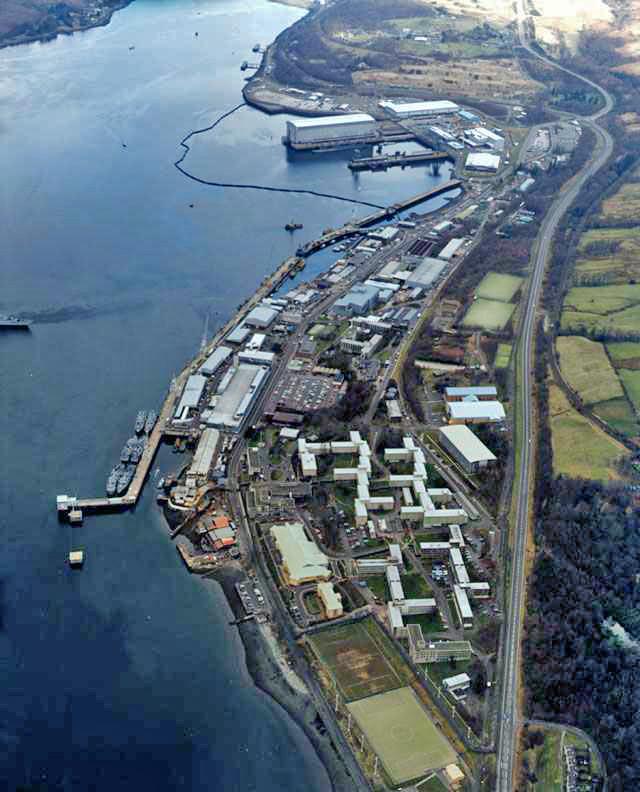 英國蘇格蘭克萊德海軍基地 圖：取自維基百科　Public Domain