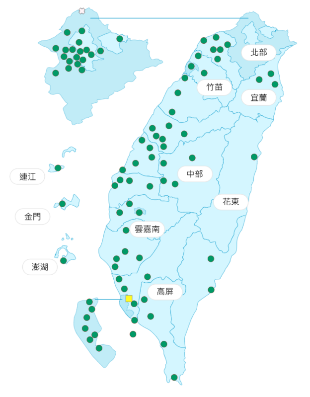 環境部公布各地空氣品質概況。 圖：環境部提供