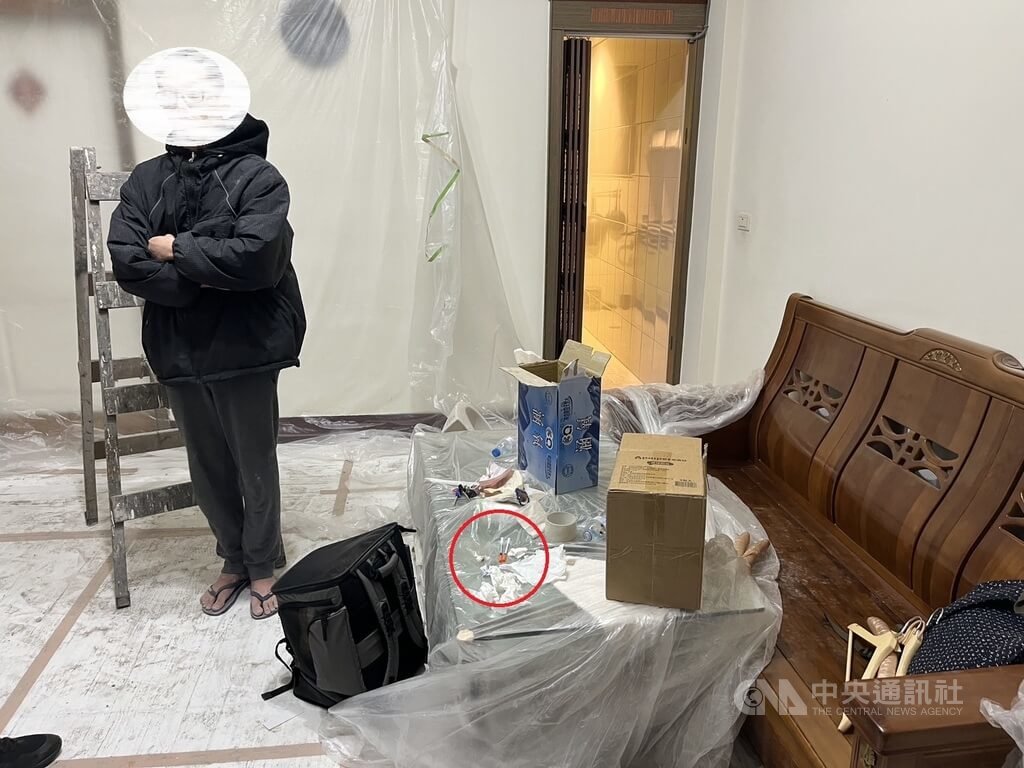 台中市劉姓男子（圖）3月間在住家施打毒品，劉母返家發現後立即報案，警方獲報到場時劉男坦承施用毒品也交出使用器具，詢後依法將劉男送辦。（翻攝照片）中央社記者蘇木春傳真  114年8月15日