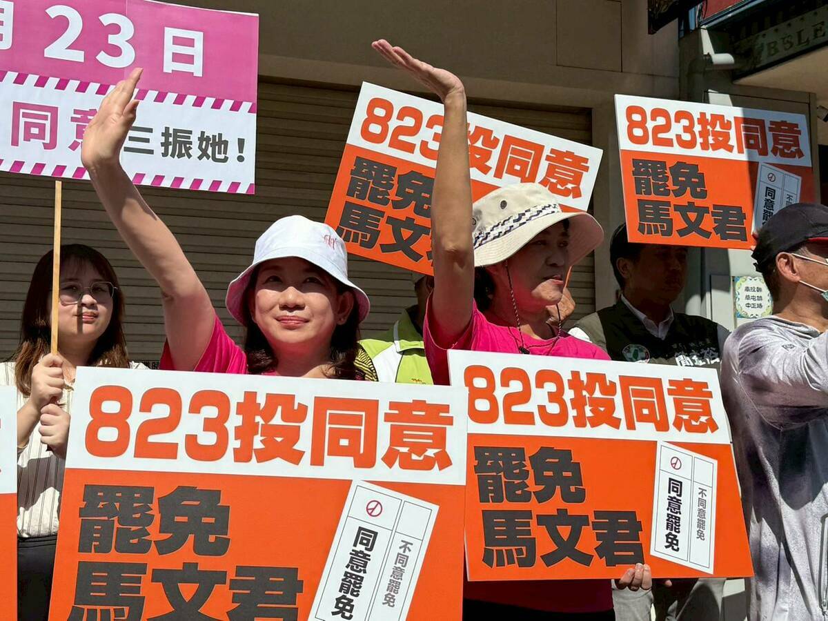 立委羅美玲、陳秀寳於立委馬文君選區掃街。 圖：民進黨提供