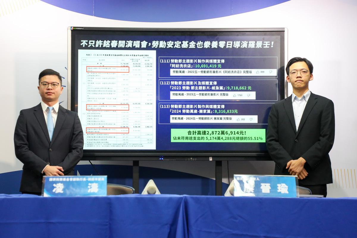 國民黨召開「民進黨想用惡罷打掉合理監督！奉旨給飯又一樁？《零日攻擊》導演幕後疑雲？拿就業安定基金達2872萬？」記者會。 圖：國民黨文傳會／提供
