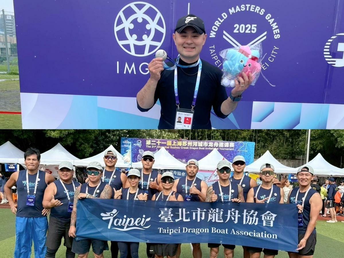 台灣順豐同仁憑藉熱情與堅持利用時間投入運動訓練，參加國際賽事雙雙獲得獎牌殊榮。 圖/台灣順豐