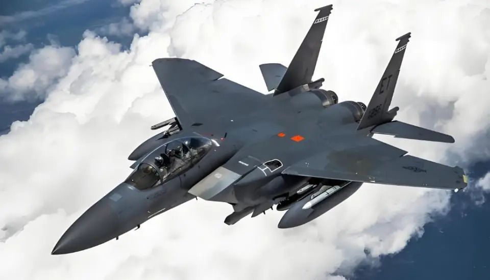 美軍 F-15EX 戰機。 圖：翻攝自 騰訊新聞@矚望雲霄