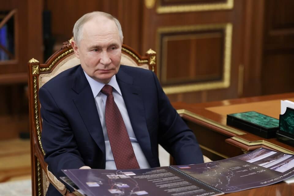 俄羅斯總統蒲亭。 （Sputnik/Mikhail Metzel/Pool via 路透社）