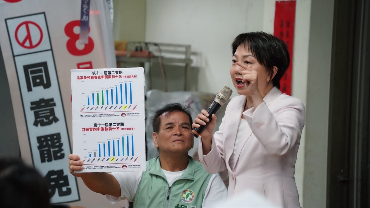 范雲強調新竹是「善罷」，新竹人認真努力，但林思銘配不上新竹人，竹東值得更好的立委，呼籲鄉親823投下同意罷免林思銘。 圖：范雲辦公室提供