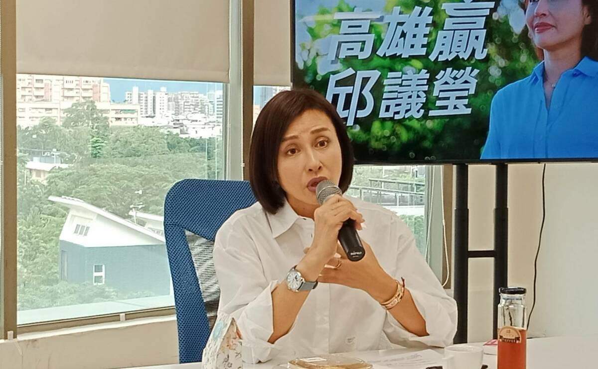 邱議瑩澄清賴總統親口說「絕對沒有大賴支持小賴這件事」。 圖：孫家銘/攝
