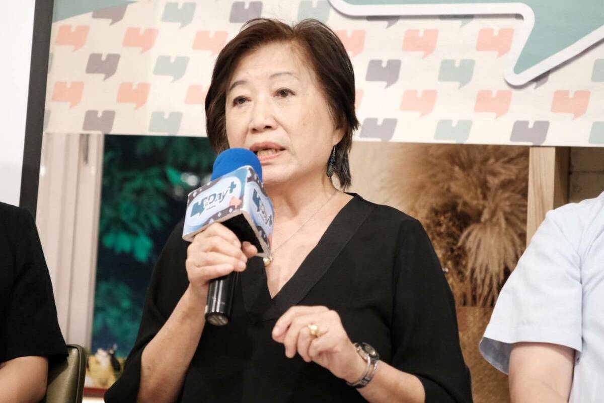 彭明敏文教基金會董事長楊黃美幸。 圖：Y’s Day「週三青年日」提供