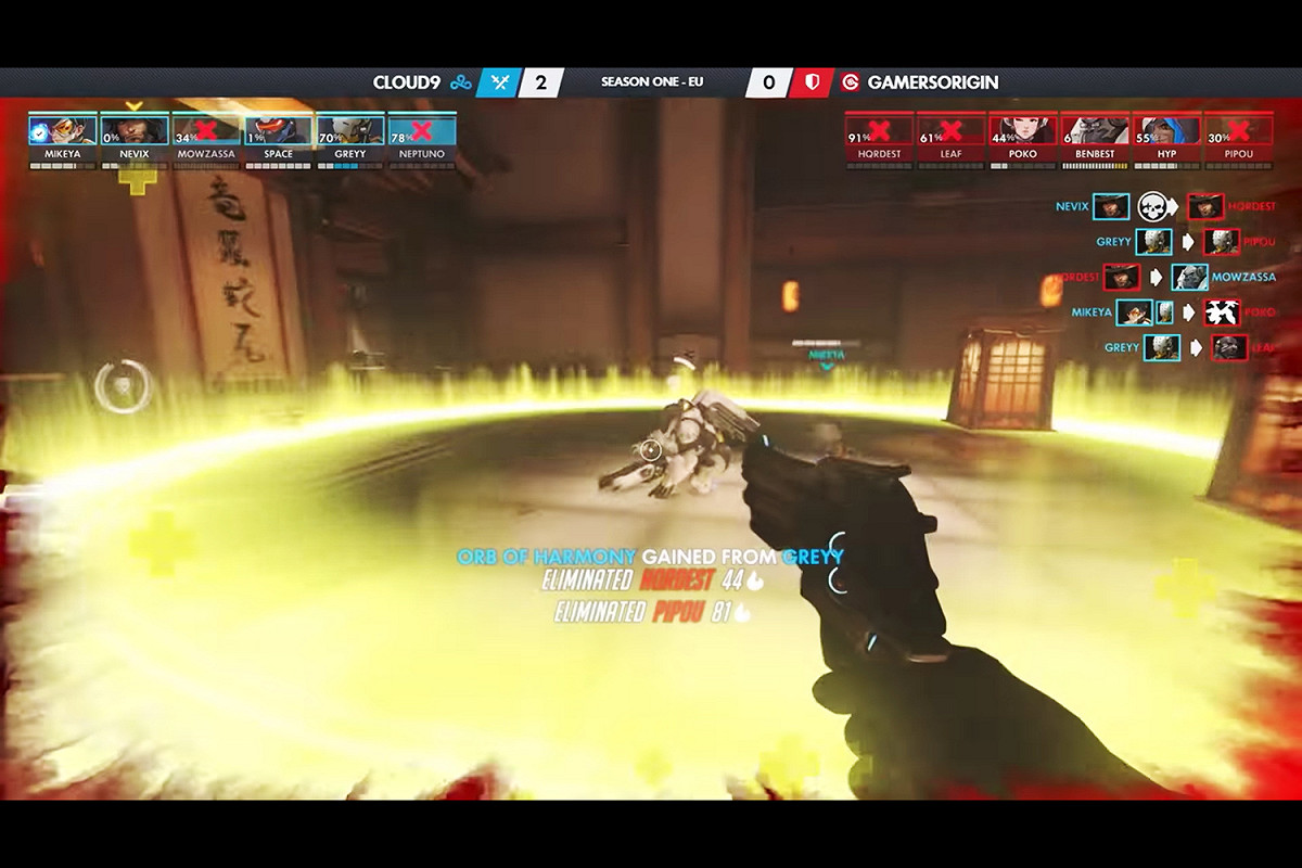 Contenders聯賽不時會有C9的尷尬事件。 翻攝自：Overwatch Contenders twitch