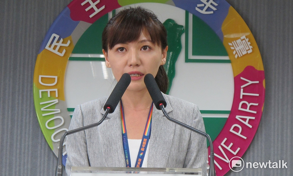 民進黨發言人吳沛憶20日轉述總統蔡英文對東北亞局是的談話。 圖：林朝億/攝