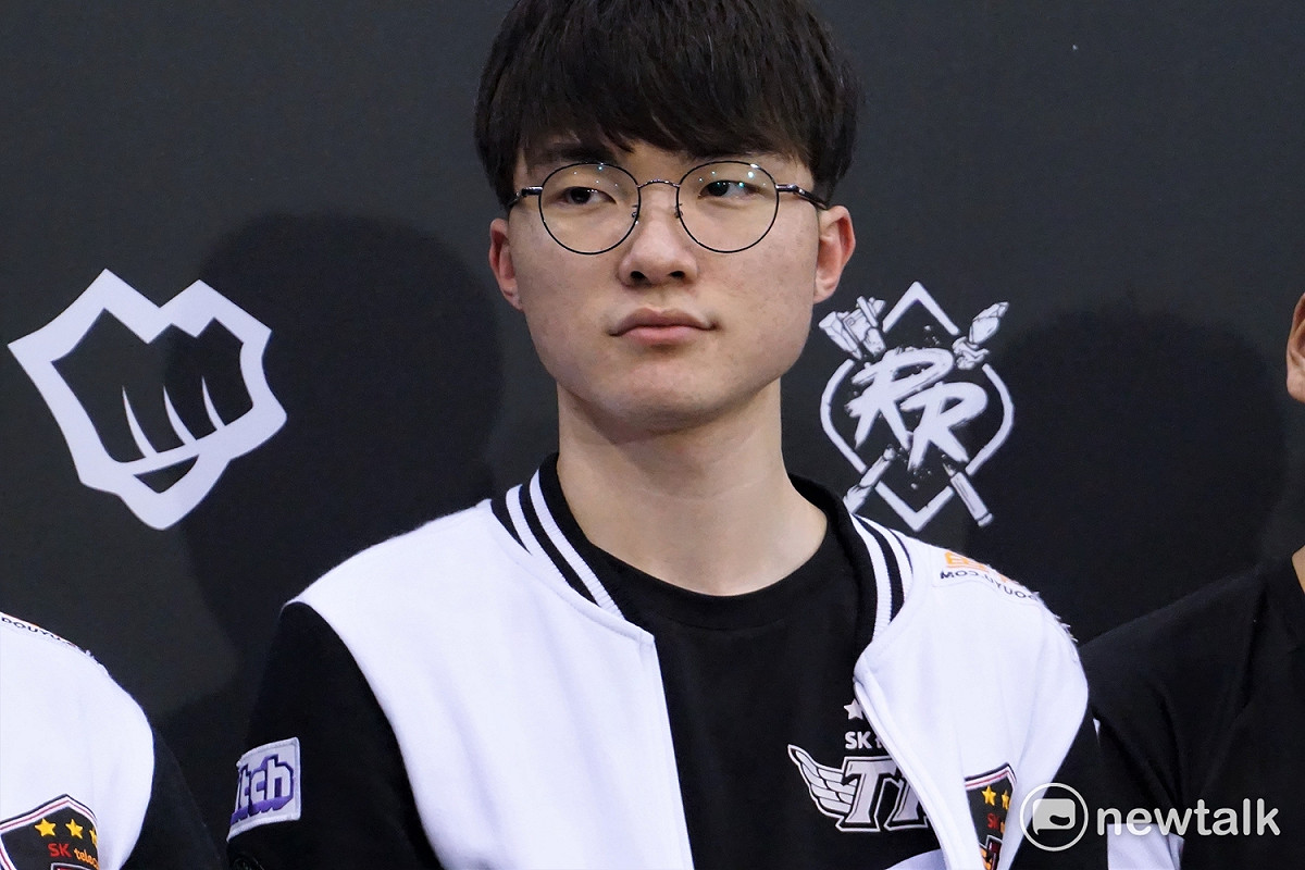 根據ESPN評比的中路戰力排行榜，SKT的中路選手Faker穩居第一。 圖：蔡幸秀/攝影