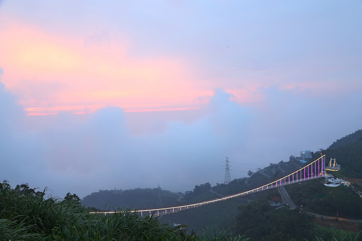 太平雲梯空拍圖，風景相當秀麗。 圖：嘉義縣政府/提供