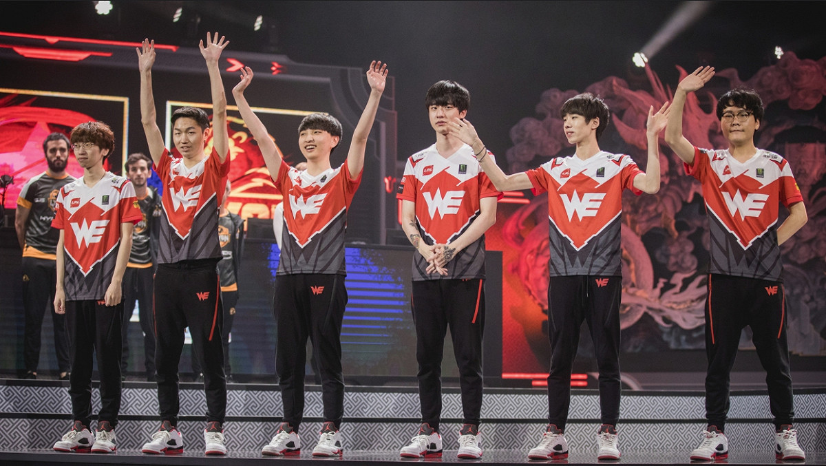 中國戰隊WE次日賽程中依然完封外卡戰隊，確認晉級。 圖：翻攝自 LoL Esports Photos flickr