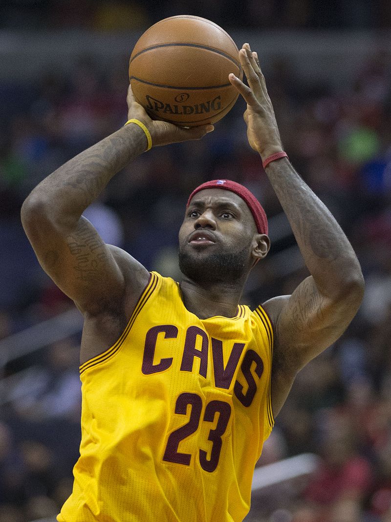 騎士隊當家球星、「大帝」詹姆斯（LeBron James）。 圖：翻攝自維基百科