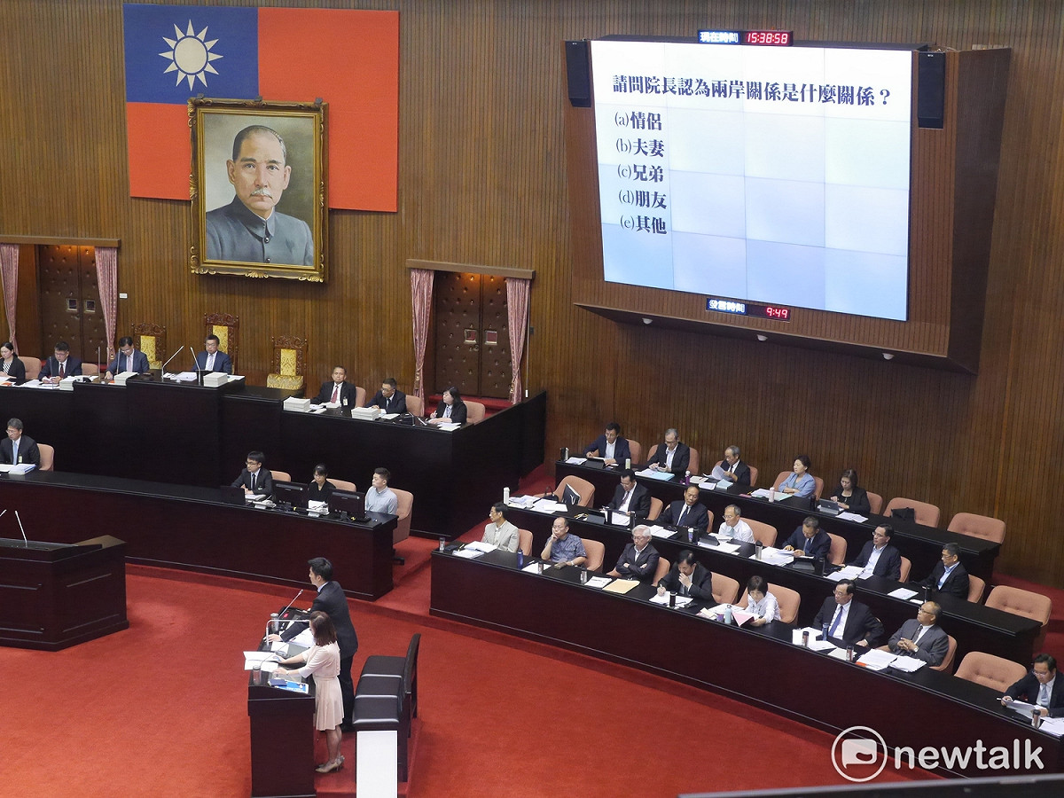 長期支持台灣獨立的行政院長賴清德，今（26）天到立法院接受立法委員質詢，各個委員紛紛對於賴的兩岸主張提出疑問。 圖：趙婉淳／攝